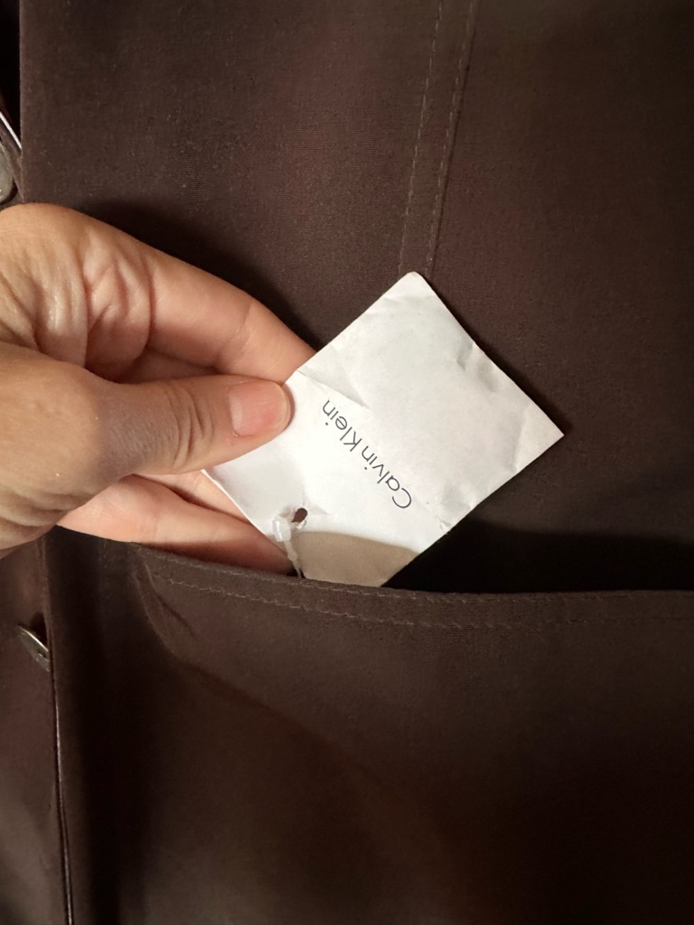 NWT reversible Calvin Klein trench - Picture 5 of 16